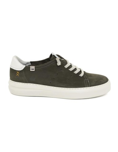 Green nubuck sneakers