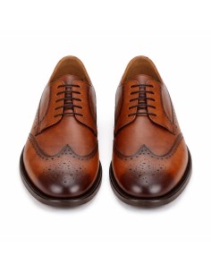 Brown leather derby 2