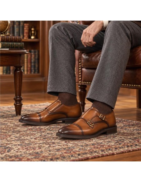 Light Brown leather monkstrap