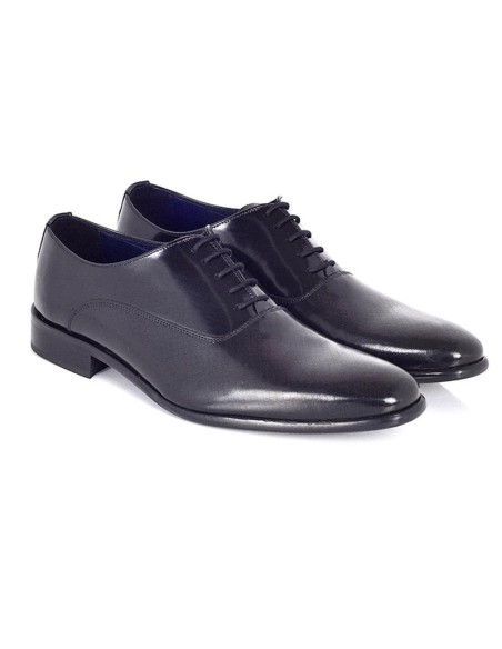 Derby de piel con plantilla extraible color negro