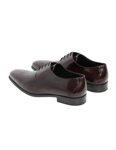 Burgundy leather derby