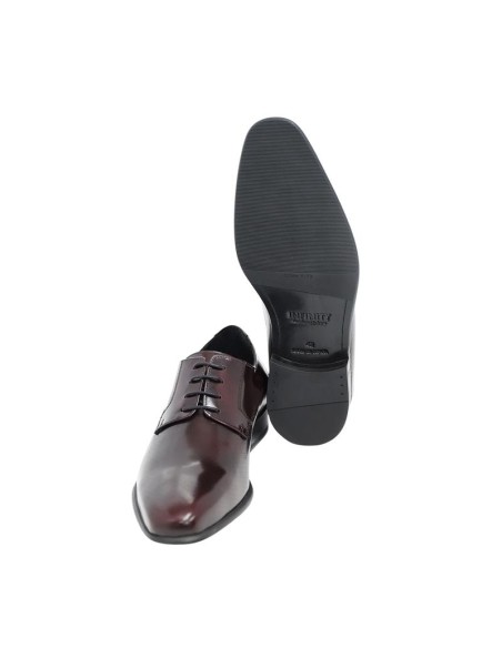 Burgundy leather derby