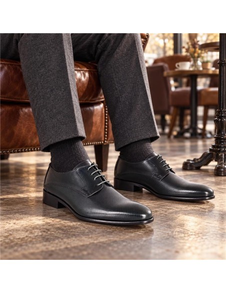 Green leather derby
