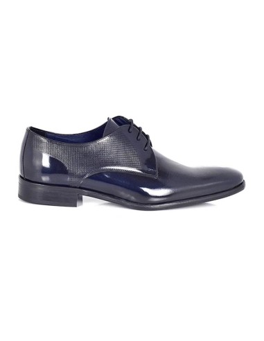 Derby de peau cuir PAGRO-NAVY