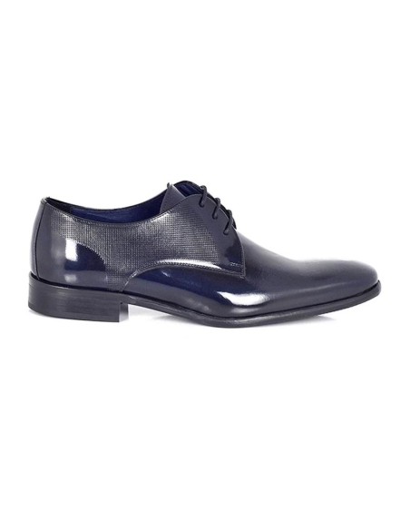Derby de peau cuir PAGRO-NAVY