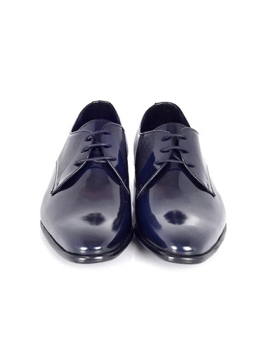 Derby de piel con plantilla extraible color cuero