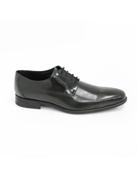 Green leather derby