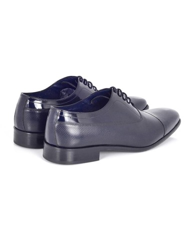 Oxford de piel con plantilla extraible color azul