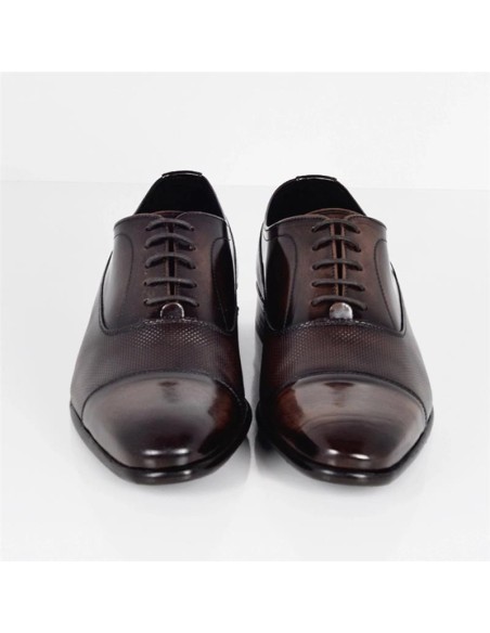 Oxford de peau marron PAMOR-TESTA