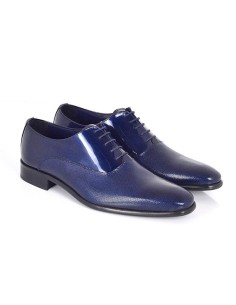 Oxford de piel con plantilla extraible color azul 2