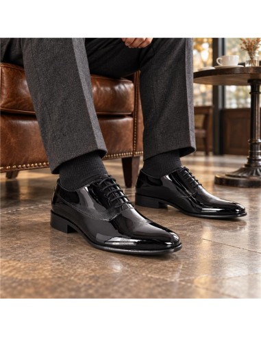 Black patent Oxford