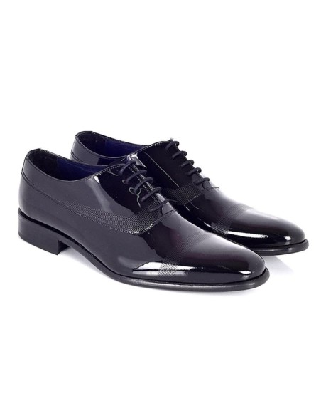 Black patent Oxford