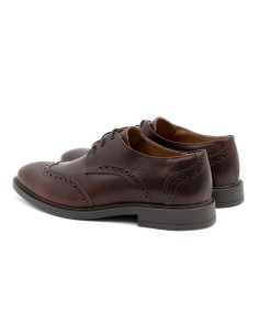 Brown leather derby 2