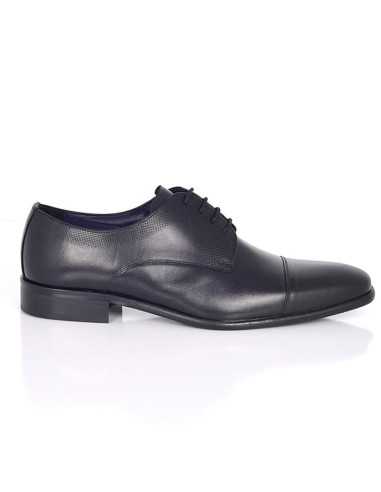Derby de peau le noir PAREL-BLACK