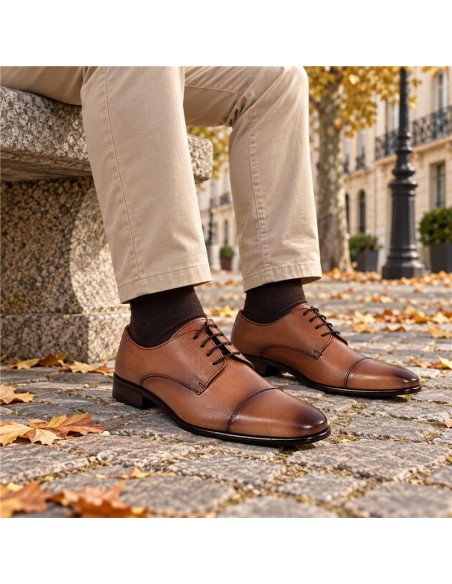 Derby de peau cuir PAREL-CUERO