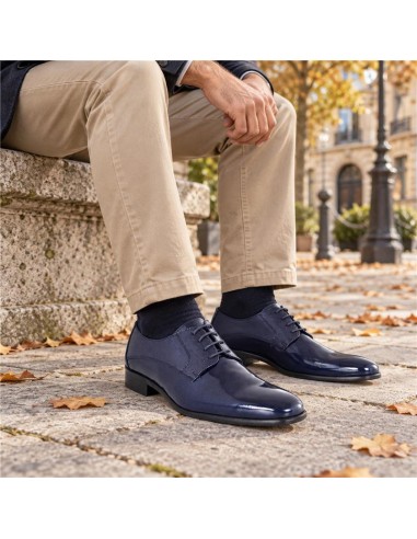 Derby de peau bleu PARRERO-NAVY
