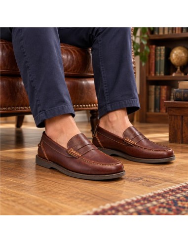 Light Brown leather boat shoe