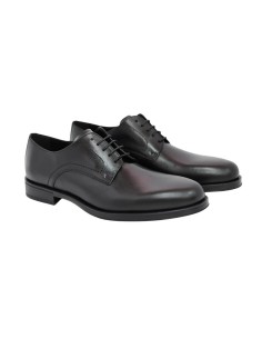 Derby de piel liso color negro 2