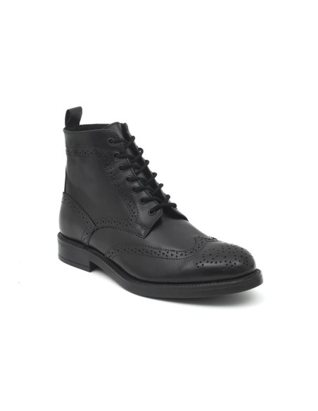 Black leather boot