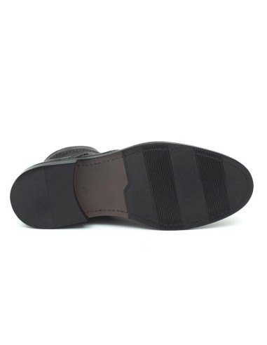 Black leather boot