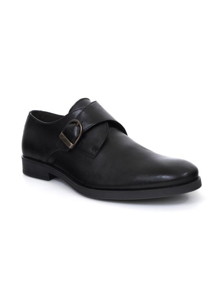chaussure avec boucle de peau le noir PEROLA-NEGRO