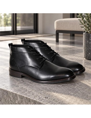 Black leather boot