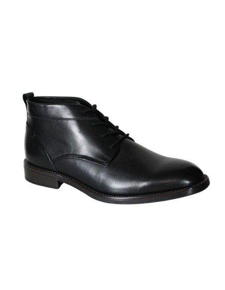 Black leather boot