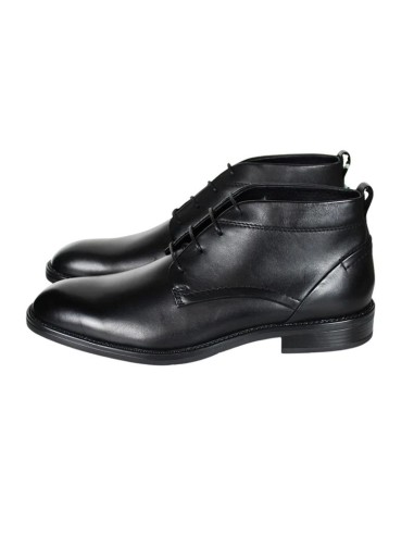 Black leather boot