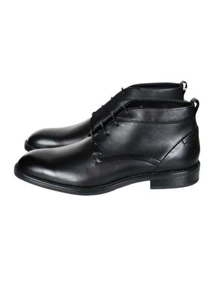 Black leather boot