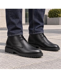 Bottine de peau le noir POCHUKA-BLACK