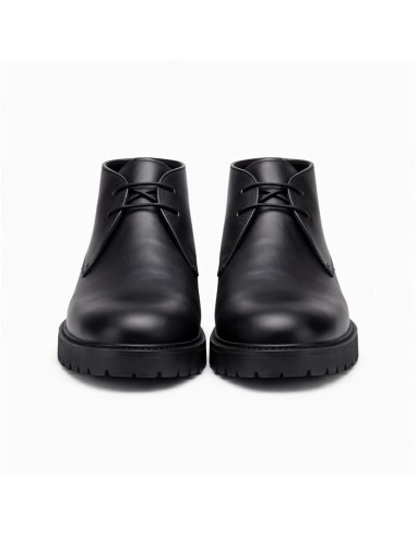 Bottine de peau le noir POCHUKA-BLACK