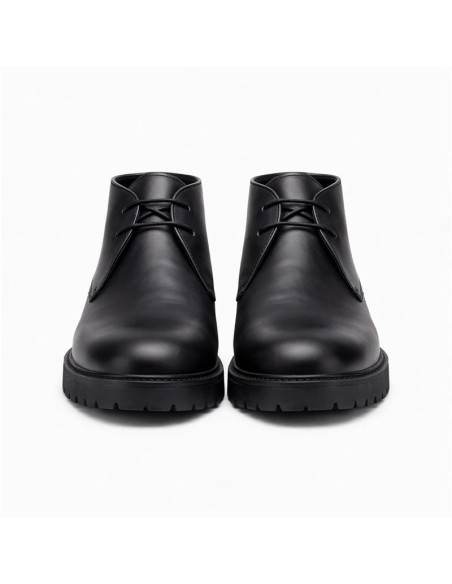 Black leather boot