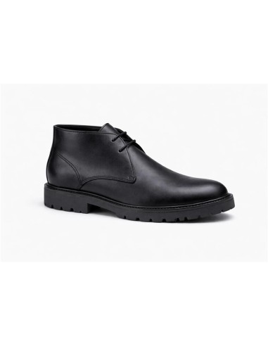 Black leather boot