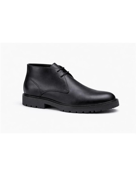 Black leather boot
