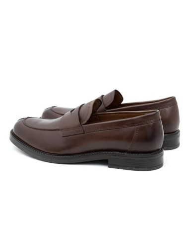 Mocassin de peau marron PRASUR-BROWN