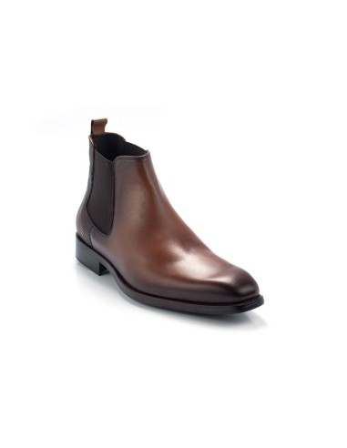 Black leather chelsea boots