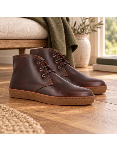Brown leather boot