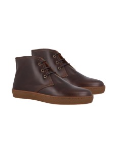 Bottine de peau marron PUNOL-BROWN 2