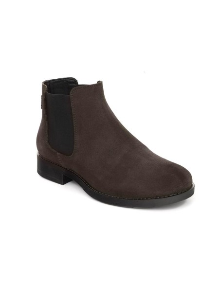 bottines chelsea suède beige SALNER-TAUPE