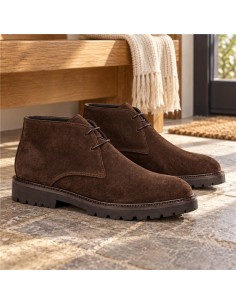 Bottine suède marron SAROTI-BROWN