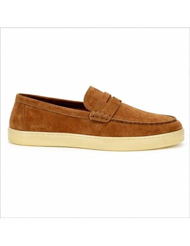 Mocasín de ante con antifaz color cuero