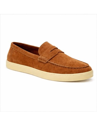 Mocasín de ante con antifaz color cuero