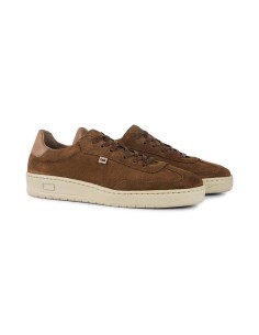 Sneakers de ante liso color cuero 2