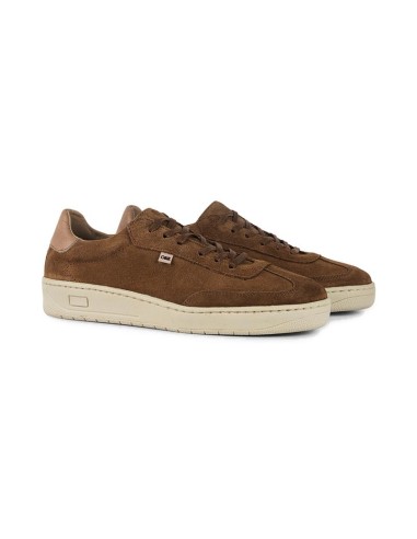 Sneakers de ante liso color cuero