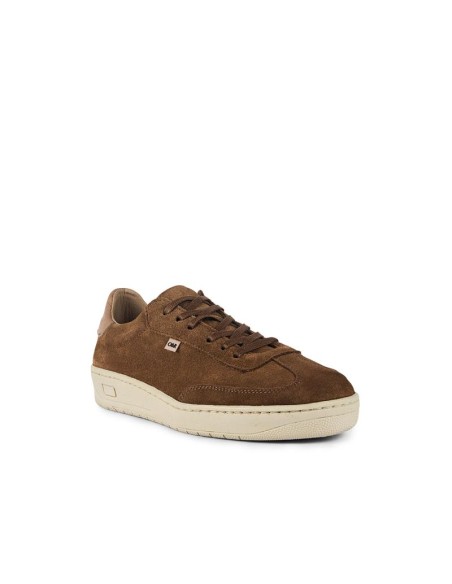 Sneakers de ante liso color cuero
