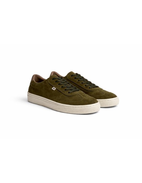 baskets suède vert SELNOR-KAKI