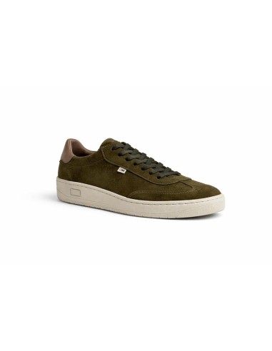 Sneakers de ante liso color verde