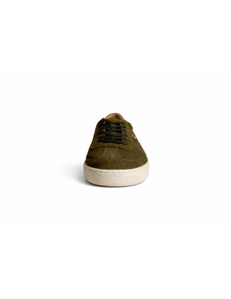 Sneakers de ante liso color verde