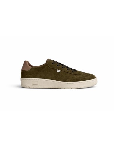 Green suede sneakers