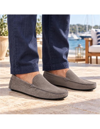 Mocassin suède gris SEMISA-GRIS
